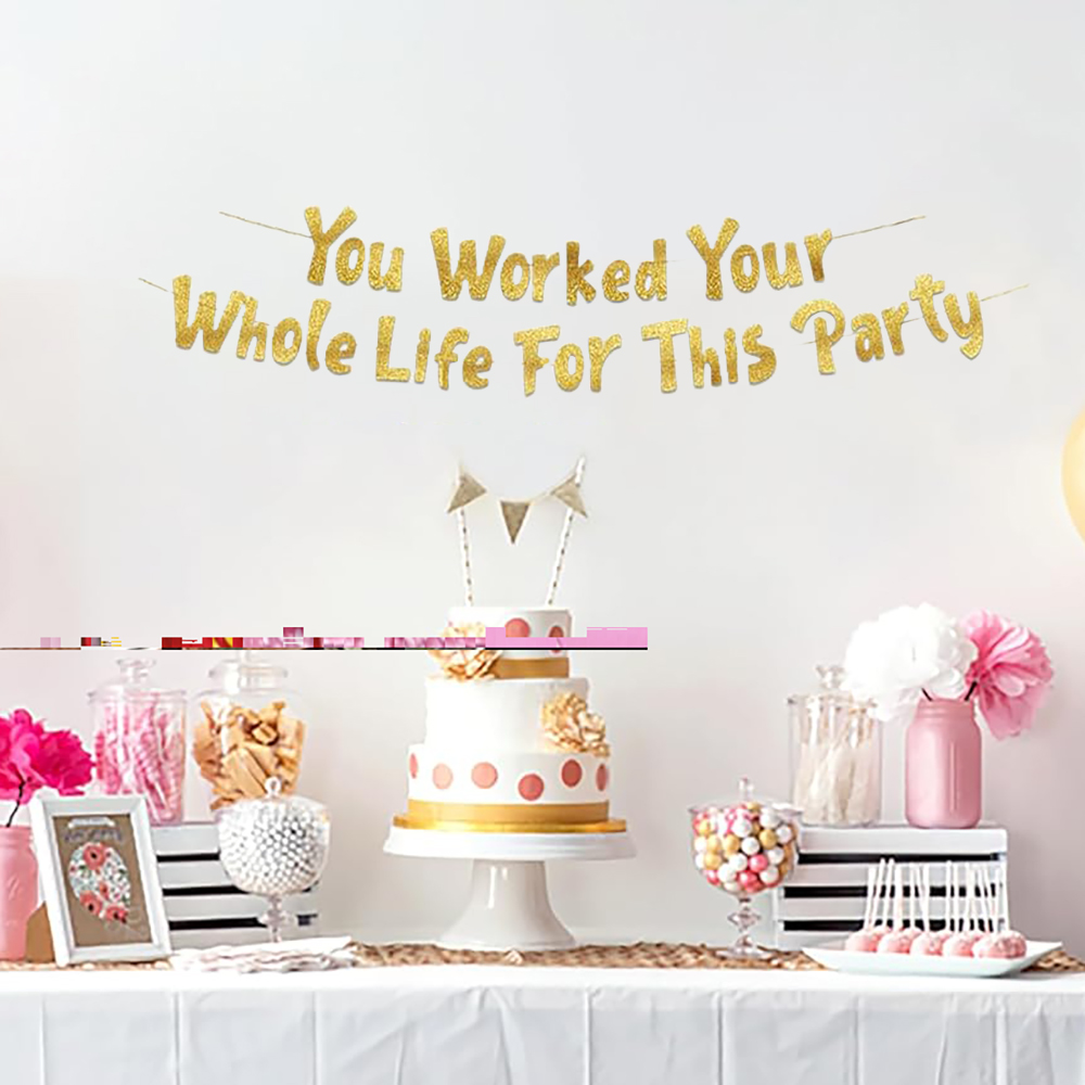 Yaşlılık Sonu Partisi Süslemel - Party Banner Gold incelemesi ve fiyatı